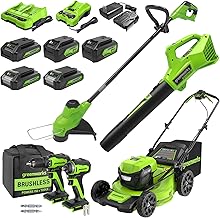 Greenworks 48V Lawn Mower Combo