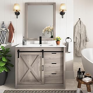 Farmhouse Vanity with Sink Set