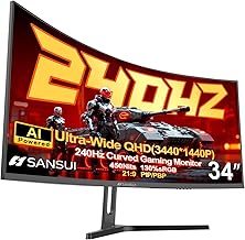 SANSUI 34'' Ultrawide Gaming Monitor