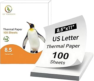 8.5x11 Inch Thermal Printer Paper