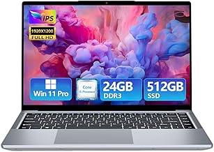 Laptop-Core i5, Gaming-Laptop Up to 3.60GHZ, Computer Laptops for 24GB RAM 512GB SSD, Business Laptop Full HD 1920X1200 Display 180 Angle Opening WIFI 5 Win 11 Pro HDMI & USB-A 100W HD Front Camera