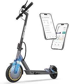 Electric Scooter with Dual Suspension, 10"/8.5" Solid Tire, 500W/350W Powerful Motor & 19/22 MPH Top Speed, 28/25/22/16 Miles Long Range, Folding E Scooter with Dual Braking for Teens and Adults