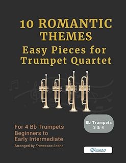 Romantic Themes Trumpet Quartet Book