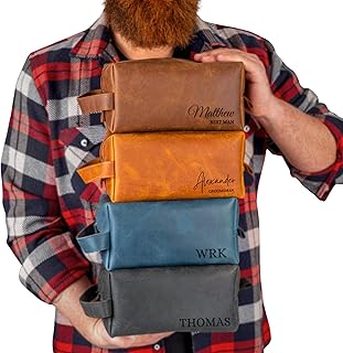 Personalized Leather Dopp Kit