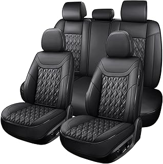 5-Seater Black Leather Covers