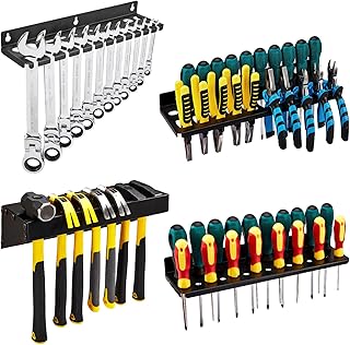 4Pcs Steel Wall Mount Tool Organizer