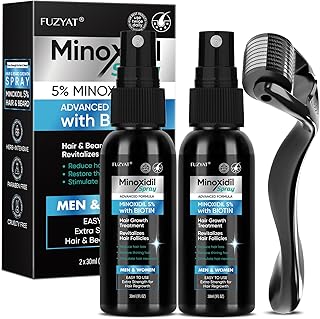 5% Minoxidil Hair Growth Spray Kit, Minoxidil for Women Hair Growth, Minoxidil for Men Hair Kit.