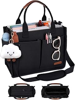 BESBESME Zippered Canvas Tote