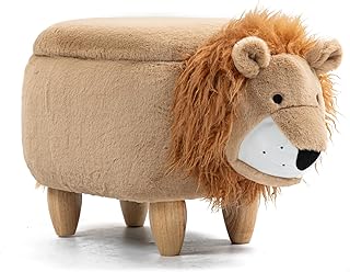 Lion Ottoman Kids' Storage Stool