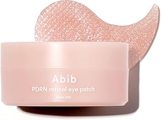 Abib PDRN Retinal Eye Patch, Hydrogel Masks for Dark Circles, Puffiness, Fine Lines, 60 Patches, 84g, with Niacinamide, K-Beauty Skincare