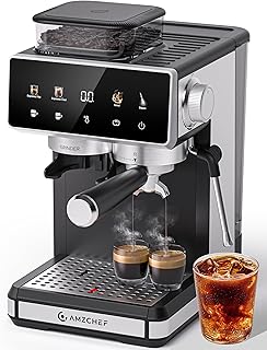 AMZCHEF Espresso Machine with Grinder