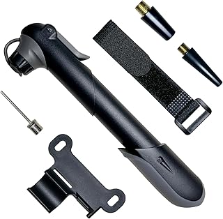 120 PSI Mini Bike Pump - Portable Frame Pump, Suitable for Road and Mountain Bikes, Compatible with Presta and Schrader Valves, Lightweight and Durable, Includes Ball Needle