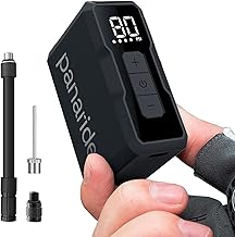 Mini Bike Pump, 120 PSI Mini Electric Bike Pump, 120g, Smart Auto-Stop, &plusmn;1 PSI Accuracy, Portable Electric Bike Pump Works with Presta & Schrader Valves