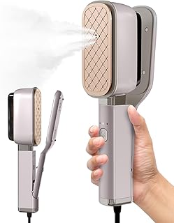 Press Iron Steamer for Clothes Portable: 3-in-1 Travel Steamer for Clothes Portable Mini, Handheld Garment Steamer for Home, Wet & Dry Iron, 100ML Water Tank,15s Fast Heat up,No Ironing Board Required