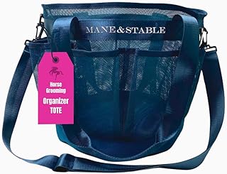 Blue Mesh Horse Grooming Bag