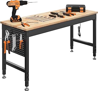 Heavy-Duty Adjustable Workbench