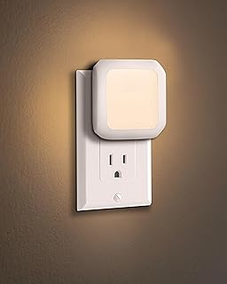 Night Light Plug in for Kids 2 Pack Bathroom Night Lights Baby Nursery LED Dimmable Dusk to Dawn Hallway Lamp Adjustable Brightness for Bedroom Toilet