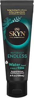 SKYN Naturally Endless Personal Lubricant &ndash; 4 oz &ndash; Water Based Lube for Men, Women and Couples, Safe with Latex and Latex-Free Condoms and Personal Devices