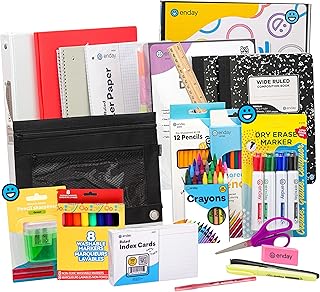 Enday 4th and 5th Grade School Supplies Kit - 79 Piece Back to School Supplies Kit, Premium Quality Kids School Supplies for Girls & Boys, Fourth & Fifth Grade Elementary School Supplies for Kids