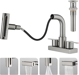 Pull-Down Bathroom Sink Faucet