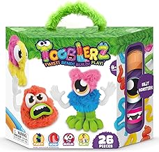 WeVeel TOOBLERZ Silly Monsterz Large Set &ndash; 26-Piece Mix-and-Match Craft Kit for Kids &ndash; Includes Fuzzy Chenille Sticks, Fidget Tubes & Character Accessories &ndash; Creative Toy for Ages 6+
