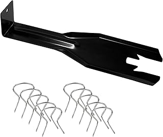 76951 Window Handle Removal Tool with 10 Window Handle Crank Fixing Clips, Universal Automotive Upholstery Repair Tool