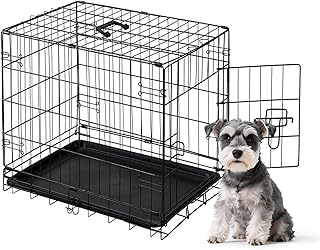 DUMOS Foldable Small Dog Crate