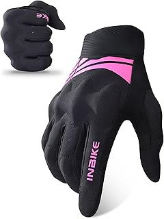INBIKE Lightweight Motorcycle Gloves Touchscreen Motorbike Gloves with Protective Knuckles for BMX ATV MTB Riding Dirt Bike