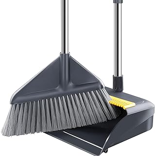 Angled Long-Handle Broom & Dustpan Set