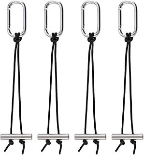 Adkoat&reg; 4PCS Bucket Straps For Horse Stalls: Heavy Duty Bucket Holder Hanger Hook & Adjustable Nylon Straps for Water Bucket, Hay Nets, Feeders - Trailer, Barn, Stall Organization Accessories Supplies