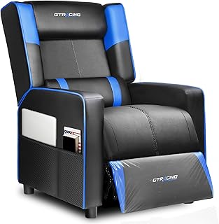 GTRACING Blue Gaming Recliner