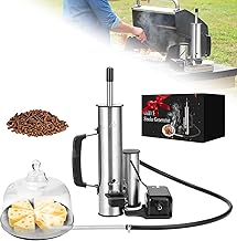 Electric Smoker Generator, Stainless Steel Smoke Tube for Pellet Smoker, Cold Smoke with Adjustable Smoke Volume Air Pump, Smokers to Gas and Pellet Grill, for Cheese, Salmon, Birthday Gifts for Men
