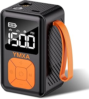 150 PSI Mini Bike Pump &ndash; Auto-Stop & Digital Gauge, Air Pump for Bike Tires for Road Bike, Mountain Bike, Sports Balls &ndash; Portable High-Pressure Bicycle Pump