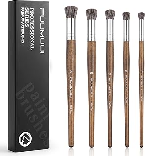 Fuumuui Badger Bristle Paint Brushes