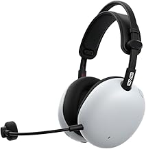 Sony INZONE H9 II Wireless Noise Canceling Gaming Headset, WH-1000XM6 Drivers, Lightweight, Detachable Cardoid AI Mic, 2.4GHz and Bluetooth, Soft Case, for PC, PS5, Switch, and Mobile, White