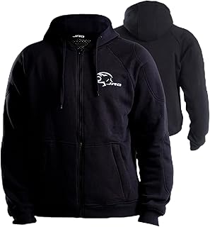 J.A.G. Motorcycle Protective Hoodie for Men &ndash; Armored Riding Jacket w/Aramid Lining for impact | All-Season Hoodie Sweater