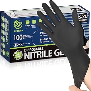 Black Nitrile Disposable Gloves