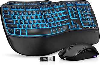 SABLUTE Ergonomic Wireless Keyboard Combo