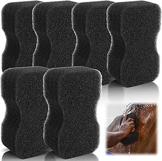 6 Pack Horse Groomer Sponge, Durable Horse Bath Sponge Block for Cleaning and Massage, Reusable Brush Scrubber for Body Hair, Horses Grooming Tool Supplies for Large Dog and Cat, Easy to Grasp