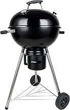 Charcoal Grills 17" Kettle Grill with Lid Outdoor Barbecue Portable Grill for Camping/Garden/Party/Poolside