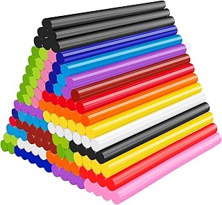 ENPOINT 120 Pack Colored Hot Glue Sticks, Mini Hot Glue Sticks Bulk, 4"x 0.27" 12 Colors for Christmas Cards, Wax Seal Stamp, Decoration, Handmade Arts and Crafts DIY, Car Dent Repair