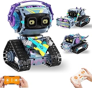 3in1 STEM Kits for Kids Age 8-10 - 519pieces Remote Control and App Programmable Robot Toys, Birthday for Boys Toys Age 8-10, Fantastic Robot Kit for Kids Interactive Play