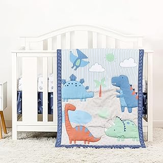YCDTMY Dinosaur Crib Bedding Set