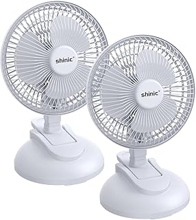 Shinic Dual Pack Clip-On Fan