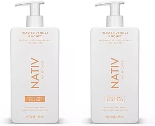 New Limited Edition Collection Shampoo and Conditioner Set By N.a.t.i.v.e - 16.5 FL OZ each, (2) bottels (1) Shampoo and (1) Conditioner (Toasted Vanilla & Honey)