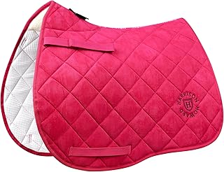 Harrison Howard All Purpose Saddle Pad for Horse Riding Non-Slip Suede English Saddle Pad Soft Cushioning for Horse Back
