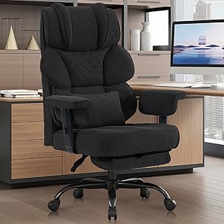 Vonesse Ergonomic Linen Office Chair