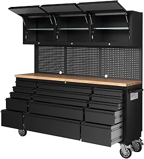 Heavy-Duty Rolling Garage Workbench