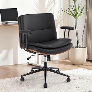 Ergonomic Walnut Office Chair
