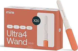 Mira Ultra4 Wands, Track 4 Key Fertility Hormones LH, PdG, E3G, and FSH for Family Planning & Pregnancy, Use at Home with The Mira Fertility Monitor Kit + App, 20 Ovulation Test Strips
